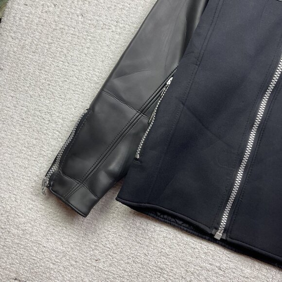 VTG Sea-doo Bombardier Racing Biker Neoprene Jacket Quilted Black Men S Jet Ski - Picture 3 of 14